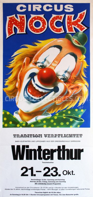 Nock Circus Poster - Switzerland, 1977