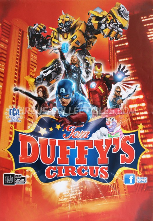 Tom Duffy's Circus Circus Poster - Ireland, 2016