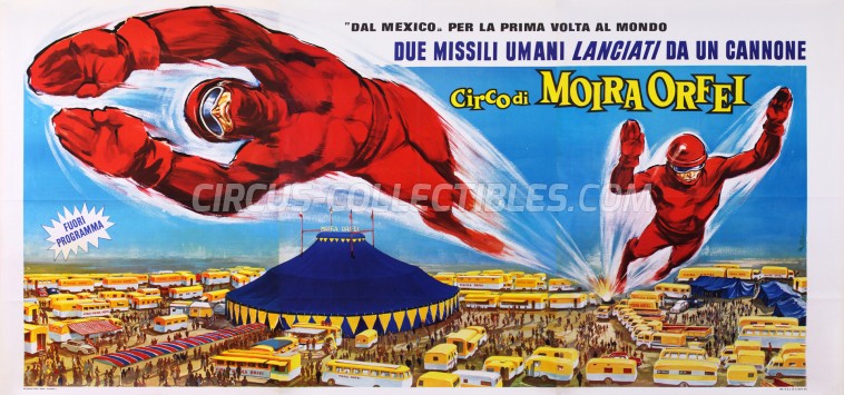 Moira Orfei Circus Poster - Italy, 1966