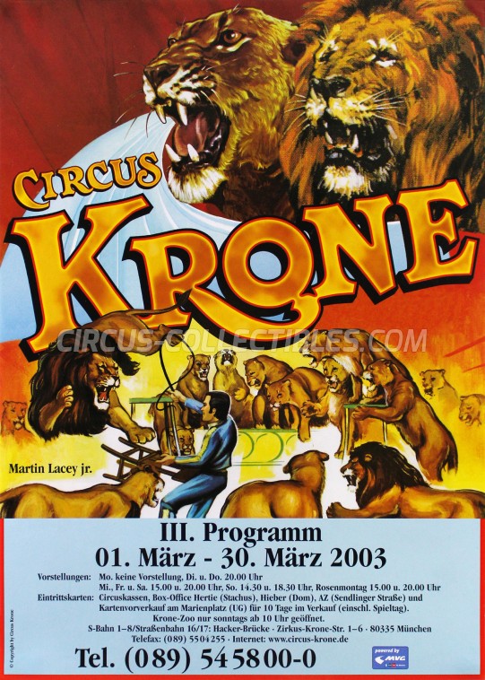 Krone Circus Poster - Germany, 2003
