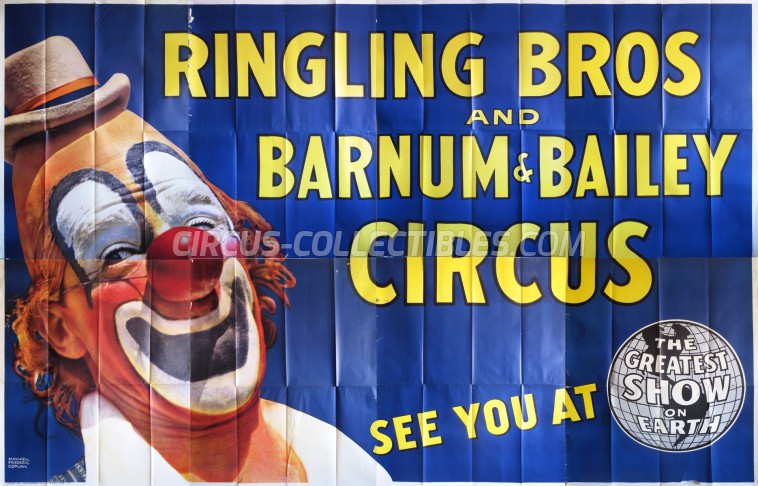 Ringling Bros. and Barnum & Bailey Circus Circus Poster - USA, 1956