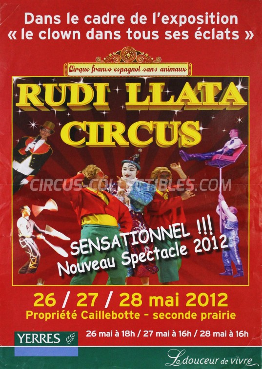 Rudi Llata Circus Circus Poster - France, 2012
