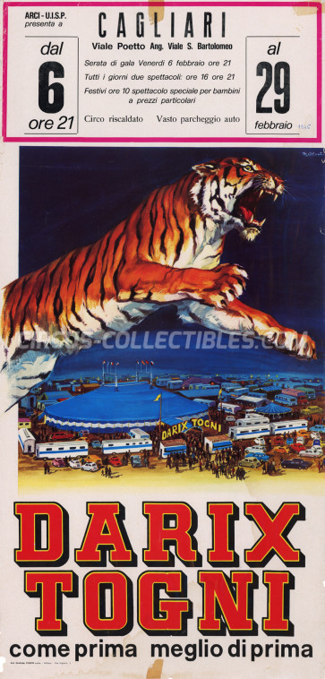 Darix Togni Circus Poster - Italy, 1976