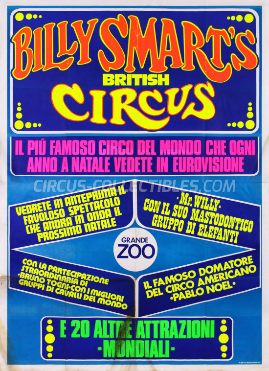 American Circus Circus Poster - Italy, 1975
