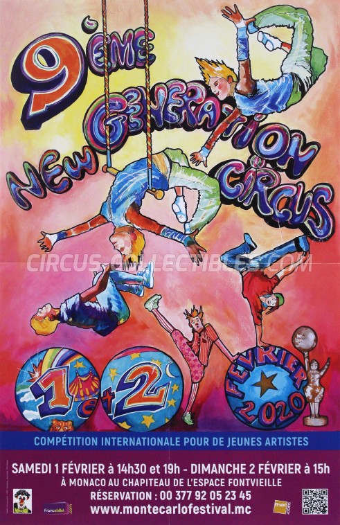 Festival International du Cirque de Monte-Carlo Circus Poster - Monaco, 2020