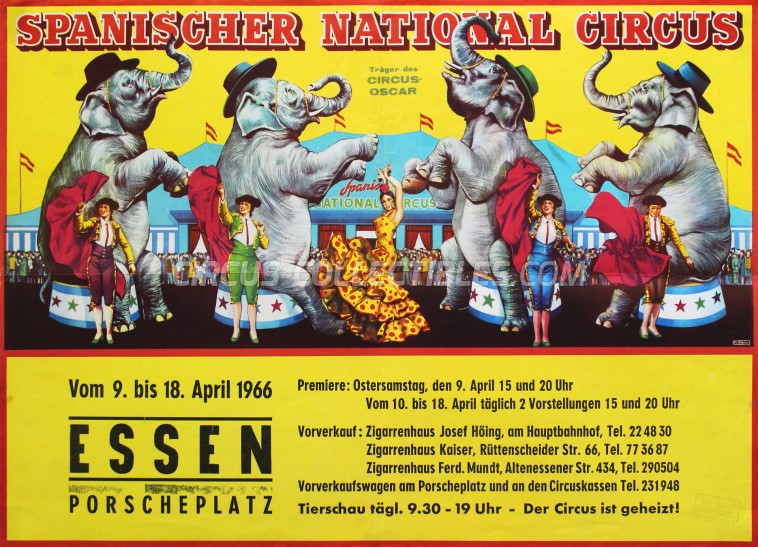 Spanischer National Circus Circus Poster - Germany, 1966