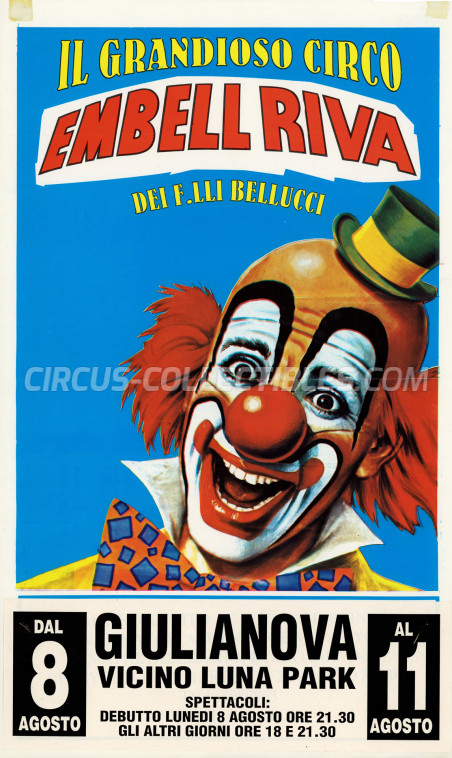 Embell Riva Circus Poster - Italy, 1994