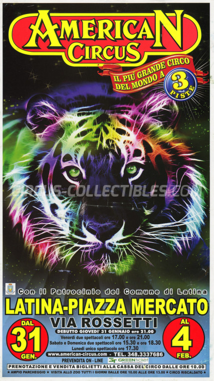 American Circus Circus Poster - Italy, 2013
