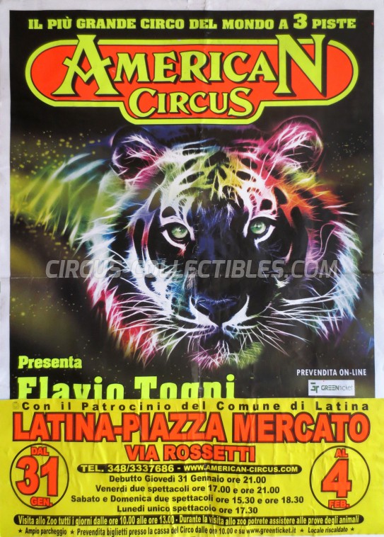 American Circus Circus Poster - Italy, 2013