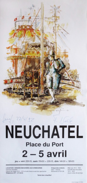Nock Circus Poster - Switzerland, 1992