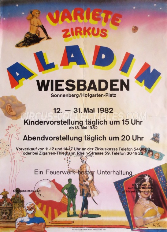 Aladin Circus Poster - Germany, 1982