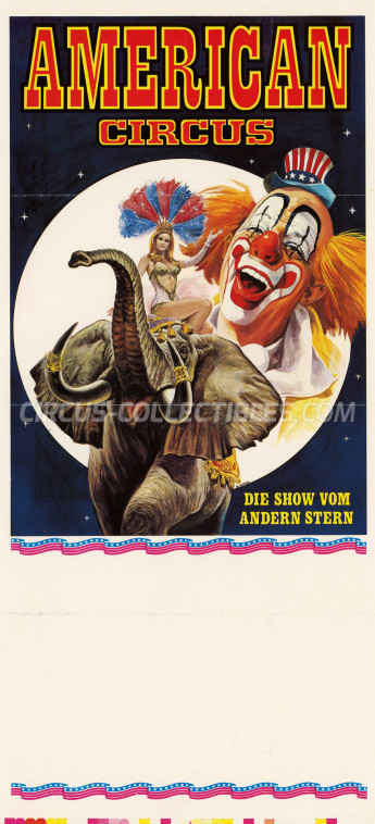 American Circus Circus Poster - Italy, 1989