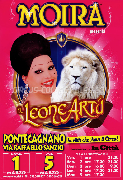 Moira Orfei Circus Poster - Italy, 2013