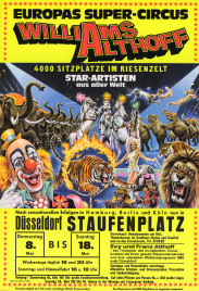 Circus Williams-Althoff Circus poster - Germany, 1980