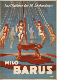 Milo Barus Circus poster - Germany, 1947