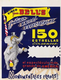 Circo Hnos Bell's Circus poster - Mexico, 1965