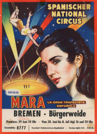 Spanischer National Circus Circus poster - Germany, 1962
