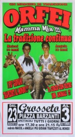 Orfei - Mamma Mia!!! Circus poster - Italy, 0