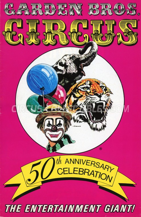 Garden Bros. Circus Circus Program - Canada, 1988