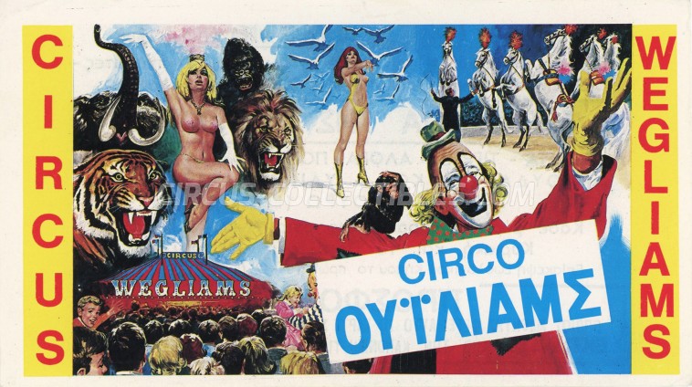 Wegliams Circus Ticket/Flyer - Greece 0