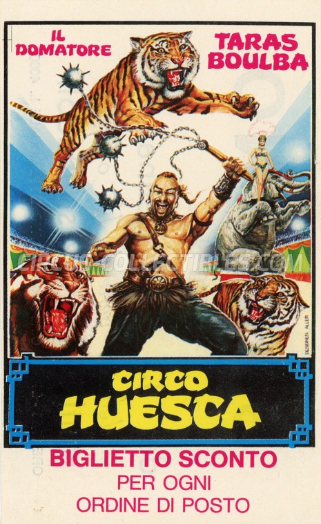 Huesca Circus Ticket/Flyer - Italy 1984