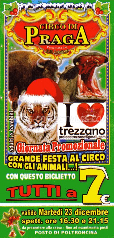 Circo di Praga Circus Ticket/Flyer -  2014