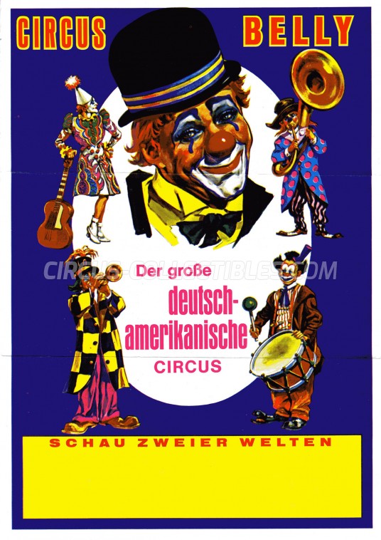 Belly Circus Ticket/Flyer -  1978