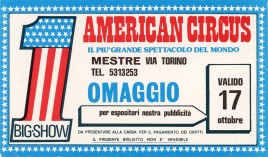 American Circus Circus Ticket - 1989