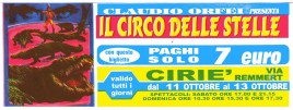 Circo delle Stelle Circus Ticket - 0