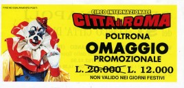 Circo Citta' di Roma Circus Ticket - 0